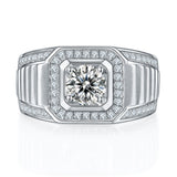 Moissanite One Carat 925 Silver Ring – Practical Gifts — 5