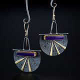 Europe And America Creative Lock-shaped Purple Opal – Small Gift Ideas — 1