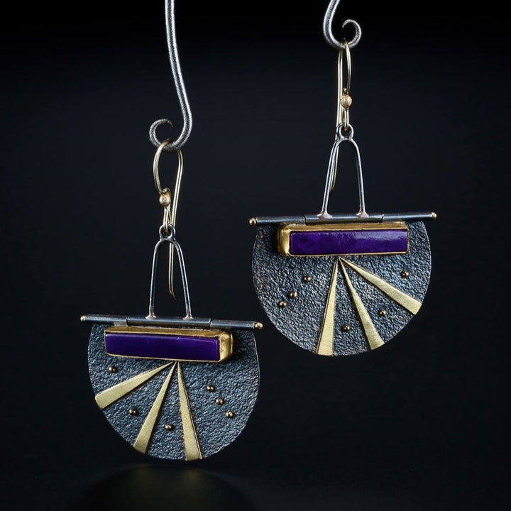 Europe And America Creative Lock-shaped Purple Opal – Small Gift Ideas — 1