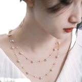 Mixed Color Star Pearl Sweater Necklace – Jewelry Gift Ideas — 5