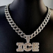 Hip Hop ICE Glass Diamond Chain Necklace English – Jewelry Gift Ideas — 4
