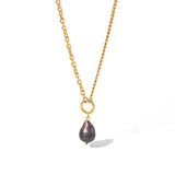 Elegant Vintage Black Pearl Pendant Necklace – Jewelry Gift Ideas — 3