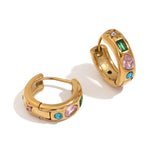 Geometric Micro-inlaid Water Drop Zircon Earrings – Unique Gift Ideas — 2