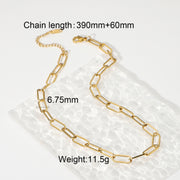 High Sense Gold Plated Stainless Steel Necklace – Jewelry Gift Ideas — 2