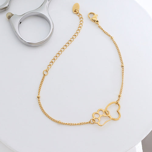 Cute Love Footprint Bracelet Chain Fashion – Stylish Gifts — 1