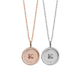Button Couple Necklace Sterling Silver Coin – Jewelry Gift Ideas — 6
