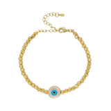 Beaded 18K Copper-plated Gold Lucky Blue Eyes – Jewelry Gift Ideas — 11