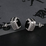 Colored large zircon personality earrings – Everyday Gifts — 4