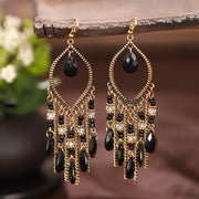 Antique Gold Plated Long Tassel Earrings For Women – Gifts for Her — 6