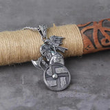 Viking Nordic Odin's Crow Axe Pendant – Jewelry Gift Ideas — 3