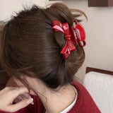 Year Red Acetate Bow Claw Clip – Special Occasion Gifts — 1