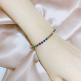 3mm Colored Round Zircon Single Row Full Diamond – Jewelry Gift Ideas — 5