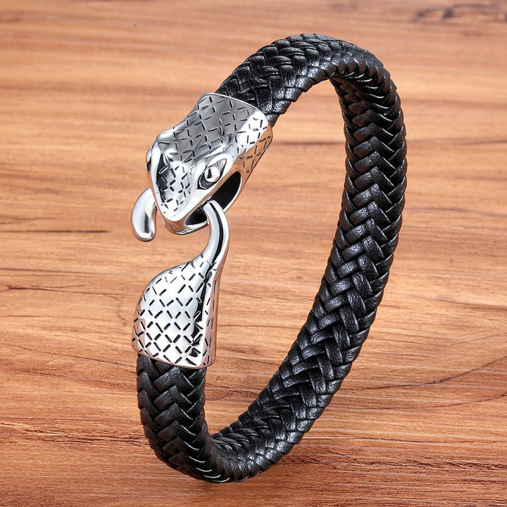 Stainless Steel Snake Scalp Bracelet Men's – Jewelry Gift Ideas — 1