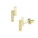 Geometric Zircon Anti Allergy Earrings – Birthday Gifts — 5