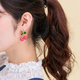 Little Cherry Exaggerated Earrings – Practical Gifts — 3