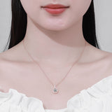 Necklace S925 Silver Moissanite Six-claw Water – Jewelry Gift Ideas — 7