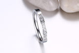 Lady's Ring 3MM Stainless Steel Zircon Ring – Useful Gifts — 11