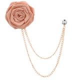 Fashion Handmade Rose Brooch Tassel Men Suit – Stylish Gifts — 14