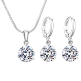 Water Drop Necklace Earring Set – Jewelry Gift Ideas — 1