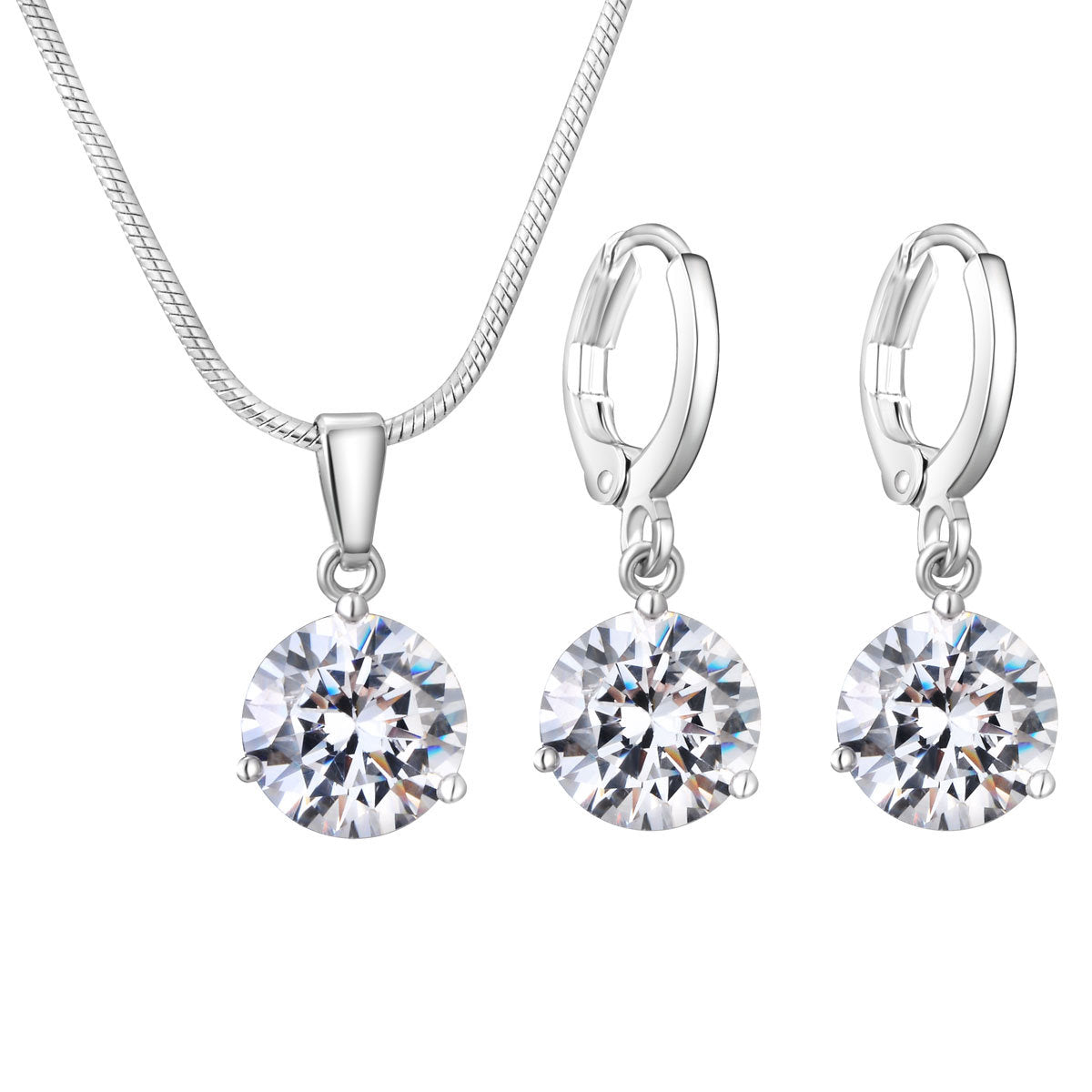 Water Drop Necklace Earring Set – Jewelry Gift Ideas — 1