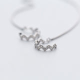S925 silver ear wire one-piece two earrings – Holiday Gift Ideas — 5
