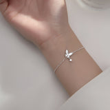 S925 Silver Butterfly Shell Bracelet Women – Jewelry Gift Ideas — 3