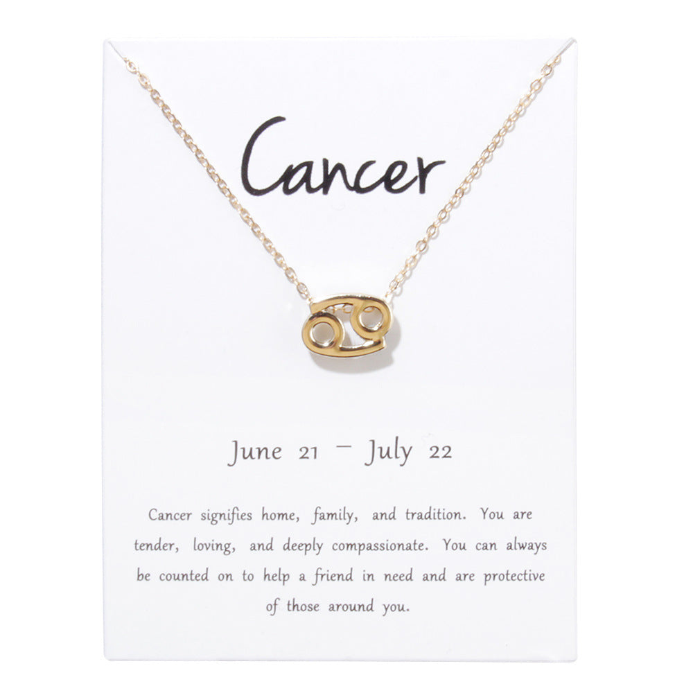 Twelve Constellation Necklace Pendant Female – Jewelry Gift Ideas — 1