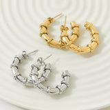 Stainless C- Shaped Ear Ring White Titanium Steel – Unique Gift Ideas — 1
