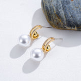 Earrings Frosted Shell Beads Solid Color – Meaningful Gifts — 6