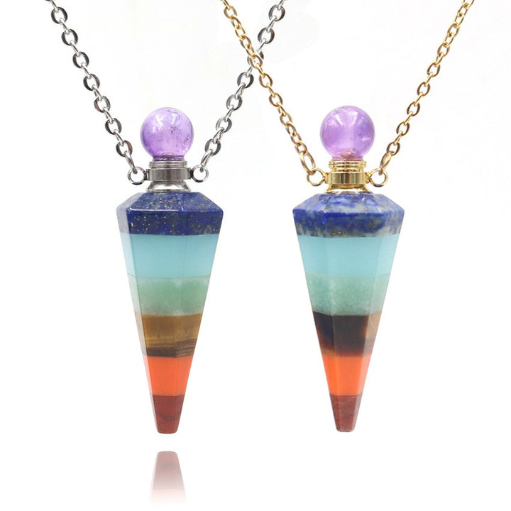 Natural Seven-color Stitching Crystal Stone – Jewelry Gift Ideas — 1