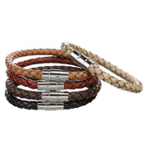 Leather rope woven bracelet – Jewelry Gift Ideas — 3