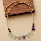 Women's Amethyst Bead Choker Fashion Necklace – Stylish Gifts — 5