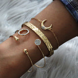 Water Drop Bracelet Crescent Set 4piece Bracelet – Jewelry Gift Ideas — 1