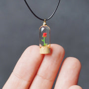 Log Resin Rose Valentine's Day Gift Pendant – Jewelry Gift Ideas — 3
