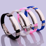 Titanium steel silicone bracelet – Jewelry Gift Ideas — 1