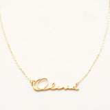 Women's Personalized Name 18k Gold Necklace – Jewelry Gift Ideas — 9