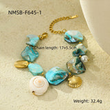 Stainless Steel Bracelet Beach Shell Pearl – Jewelry Gift Ideas — 4