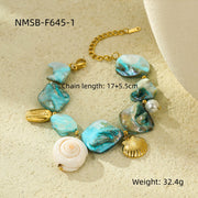 Stainless Steel Bracelet Beach Shell Pearl – Jewelry Gift Ideas — 4
