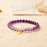 Single Circle Natural Amethyst With Bunny Pendant – Jewelry Gift Ideas — 2