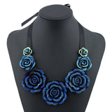 Korean Fashion Rose Flower Necklace Ladies – Jewelry Gift Ideas — 1