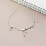 Falling Rain Hurt Sterling Silver Necklace – Jewelry Gift Ideas — 7