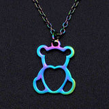 Fashion Color Bear Stainless Steel Pendant – Jewelry Gift Ideas — 5