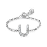 Letter Chain Ring Female Fashion Niche Design Love – Stylish Gifts — 2