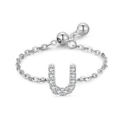 Letter Chain Ring Female Fashion Niche Design Love – Stylish Gifts — 2