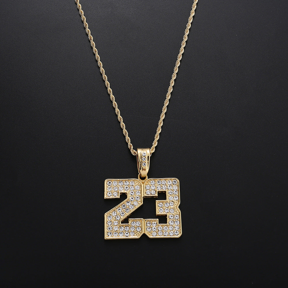 Jersey Number Necklace Men's Personality Alloy – Jewelry Gift Ideas — 1