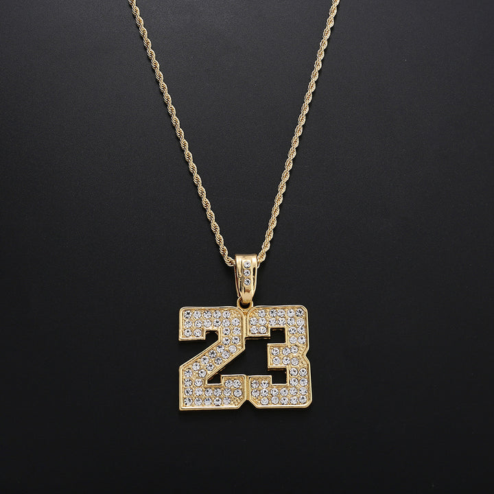 Jersey Number Necklace Men's Personality Alloy – Jewelry Gift Ideas — 1