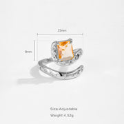 Irregular Inlaid Gradient Stone Normcore Style Ring – Stylish Gifts — 7