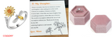 Sunflower Rotating Ring Set With Diamond Simple – Small Gift Ideas — 9