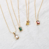 Square Titanium Steel Gold-plated Necklace Female – Jewelry Gift Ideas — 1