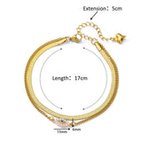 Fashion Double Layer Snake Bone Anklet Elegant Beach – Stylish Gifts — 15